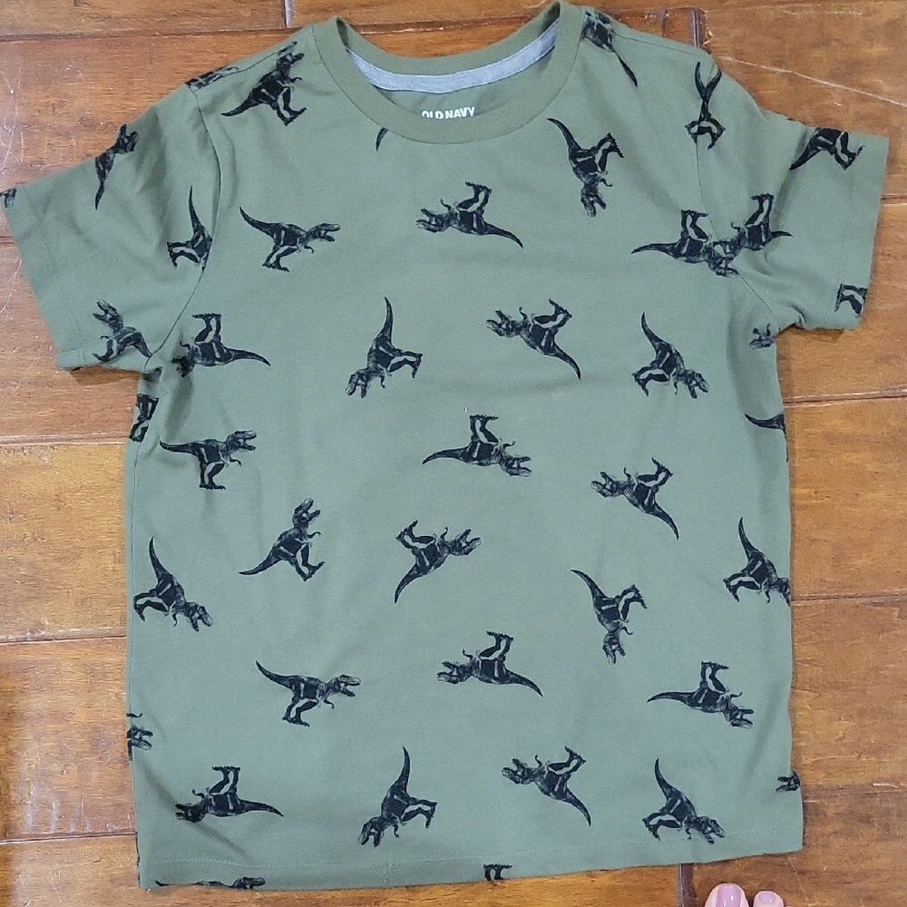 Old Navy Green Dinosaur Print Kids T-Shirt